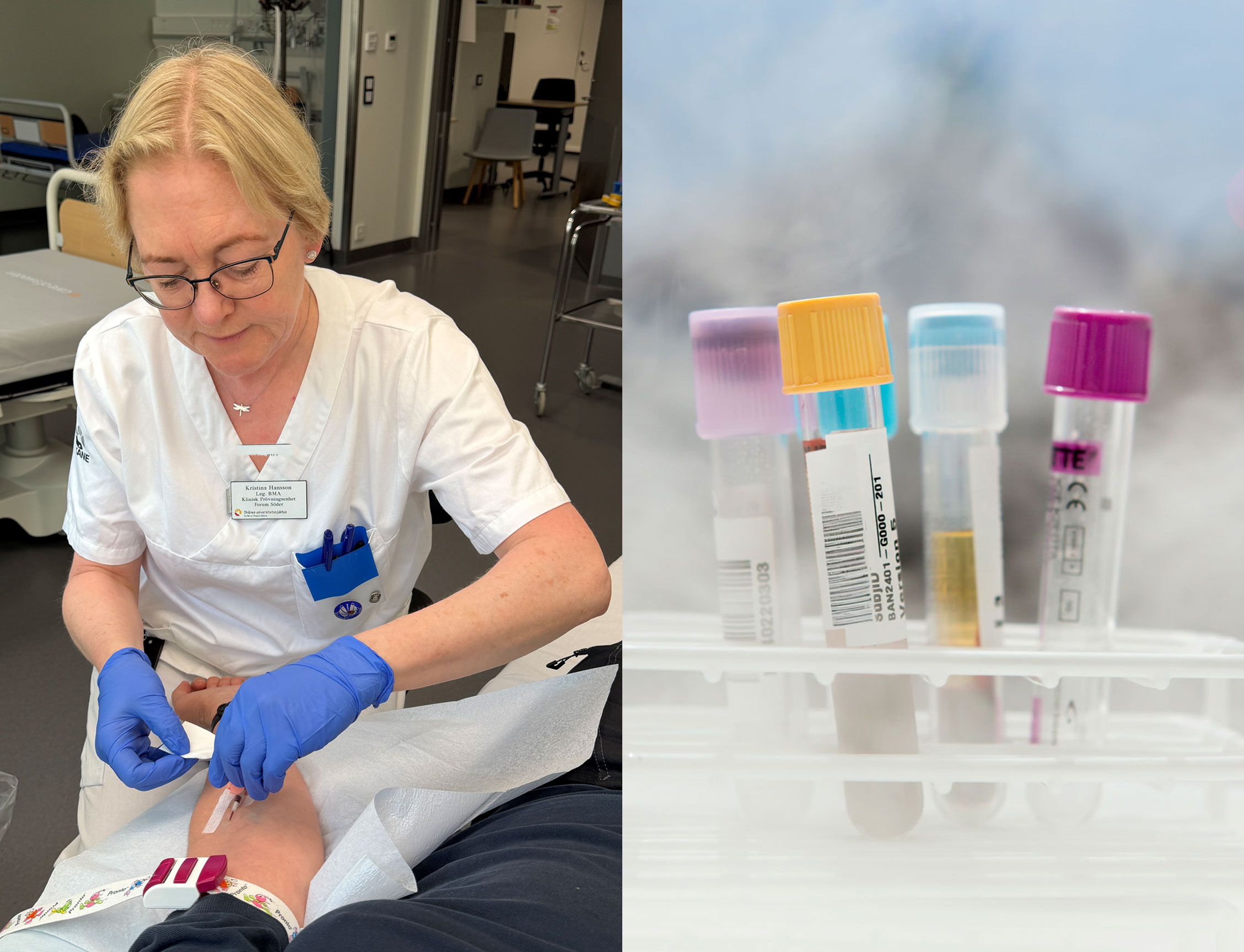 Provtagning på patient och provrör