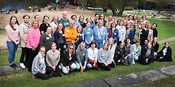 Gruppbild på deltagarna vid nätverksträff för forskningssjuksköterskor våren 2022.